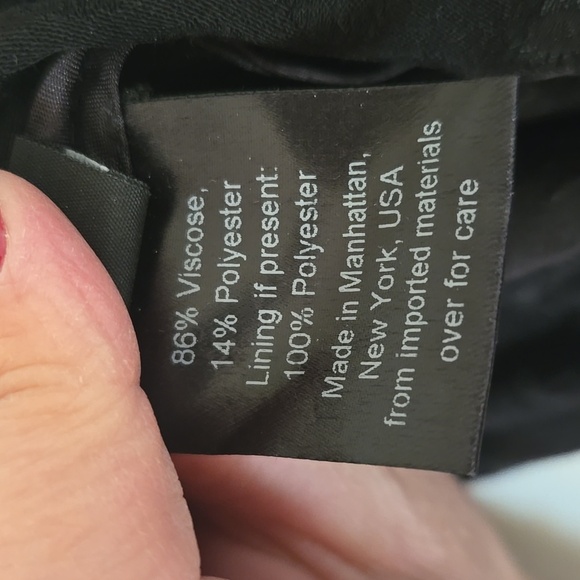 Rachel Comey | Black Swiss Dot Straight Leg Pants Size 8 - Picture 7 of 9